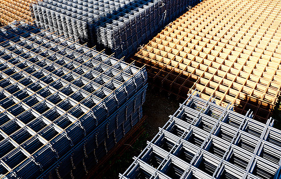Betonstahl und Zubehör Baustahl, Betonstahlmatten HN, Befestigung, Anarbeitung